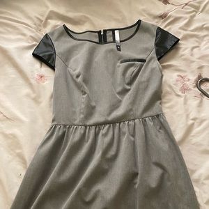 Gray Peasant Dress